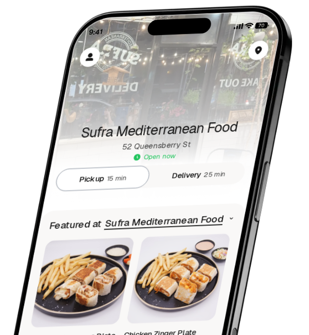 Sufra Mediterranean Food app preview