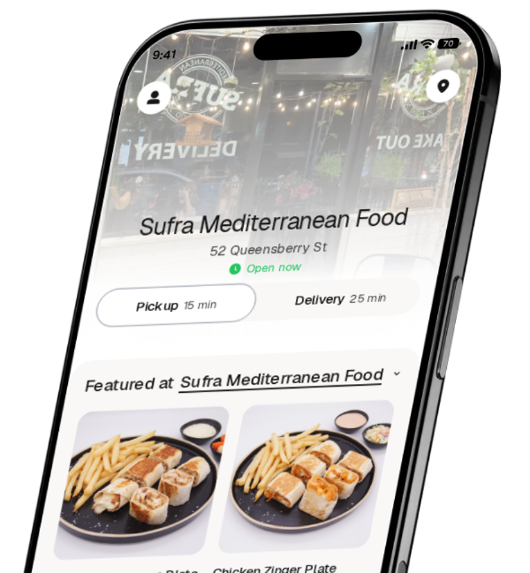 Sufra Mediterranean Food app preview