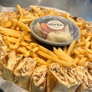 Chicken Shawarma Wrap Platter with Fries (serves 6-8)